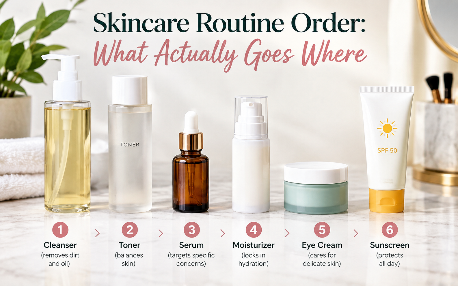Skincare Routine Order: What Actually Goes Where