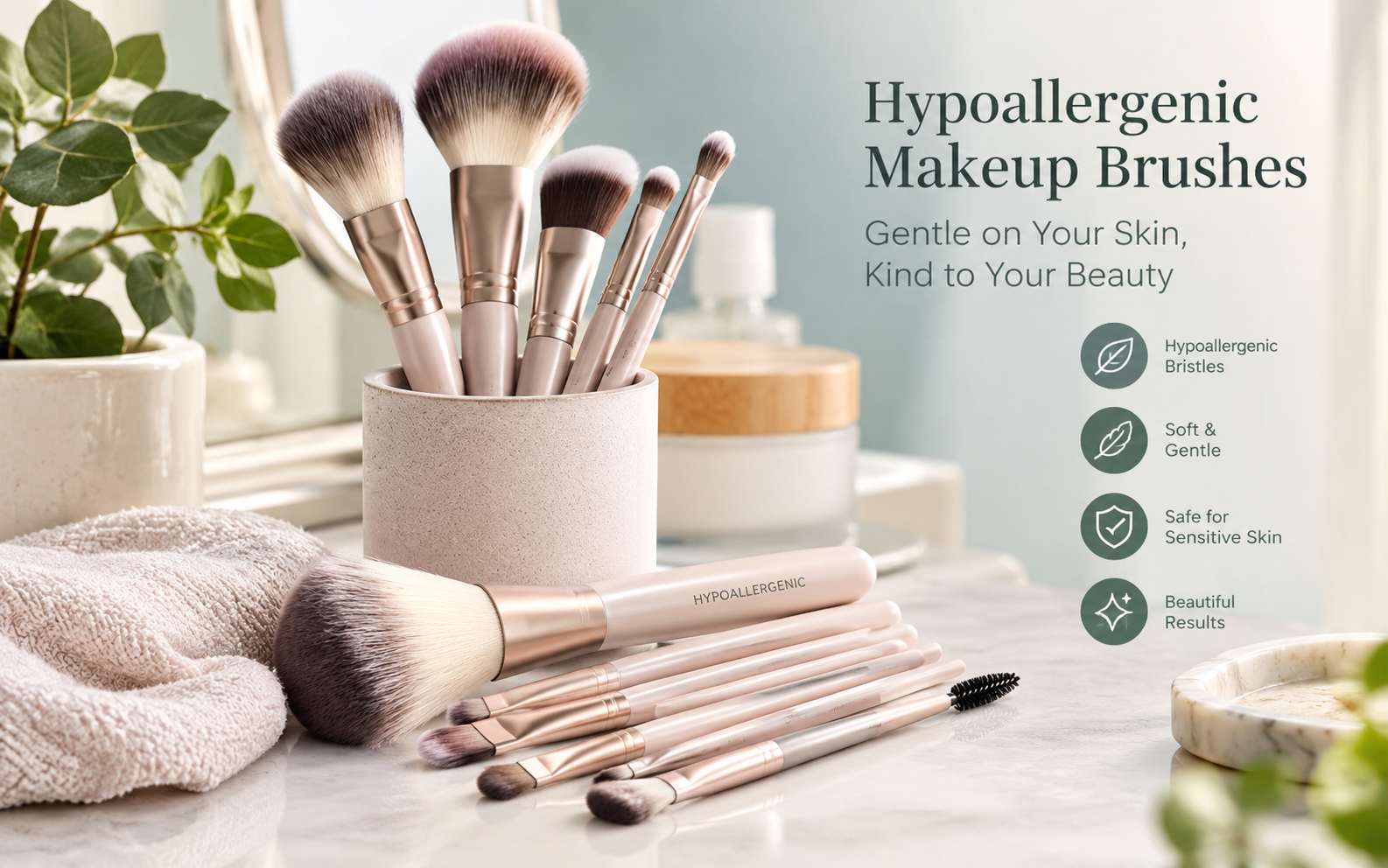 Hypoallergenic Makeup Brushes For Women With Sensitive Skin