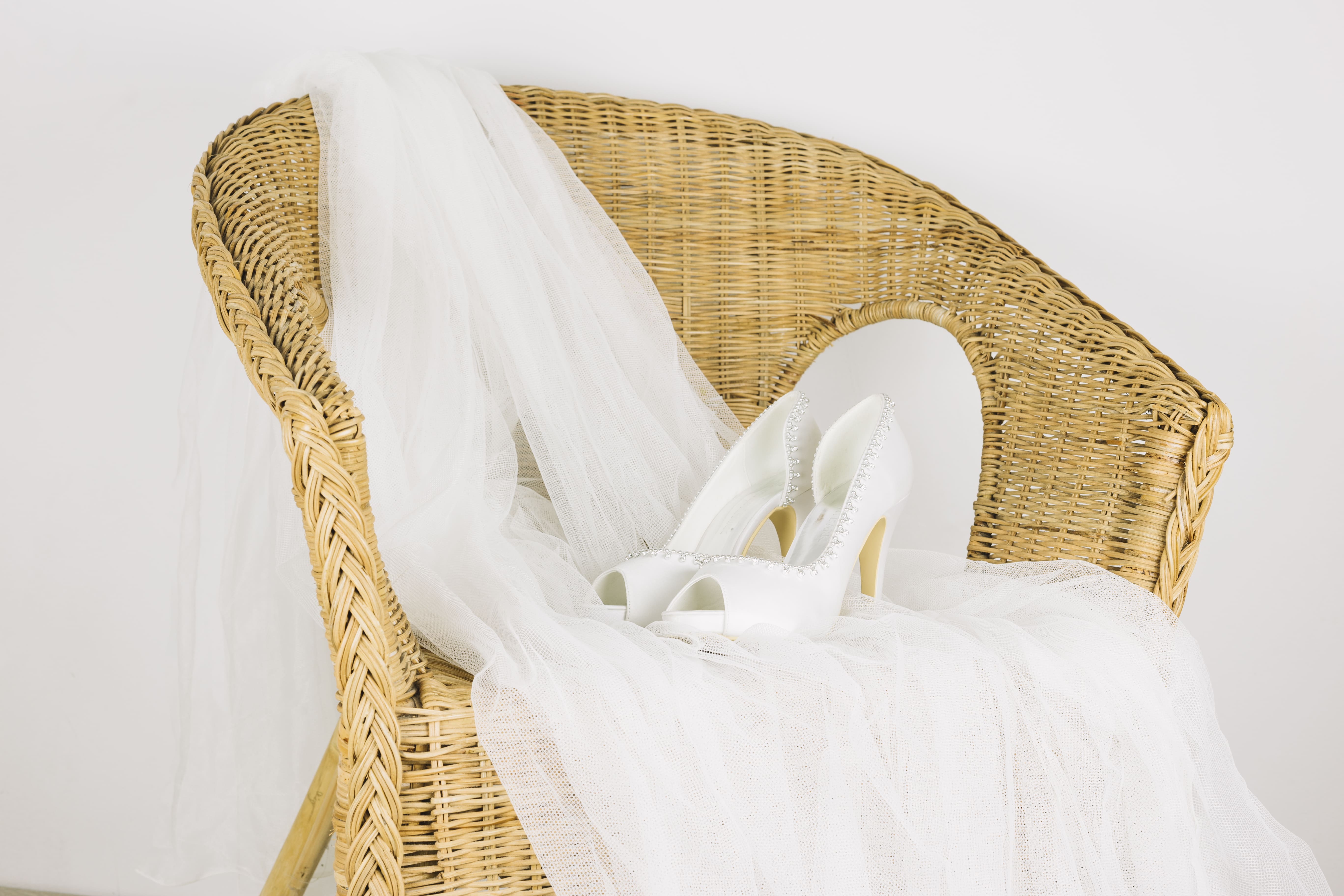 white wedding shoes