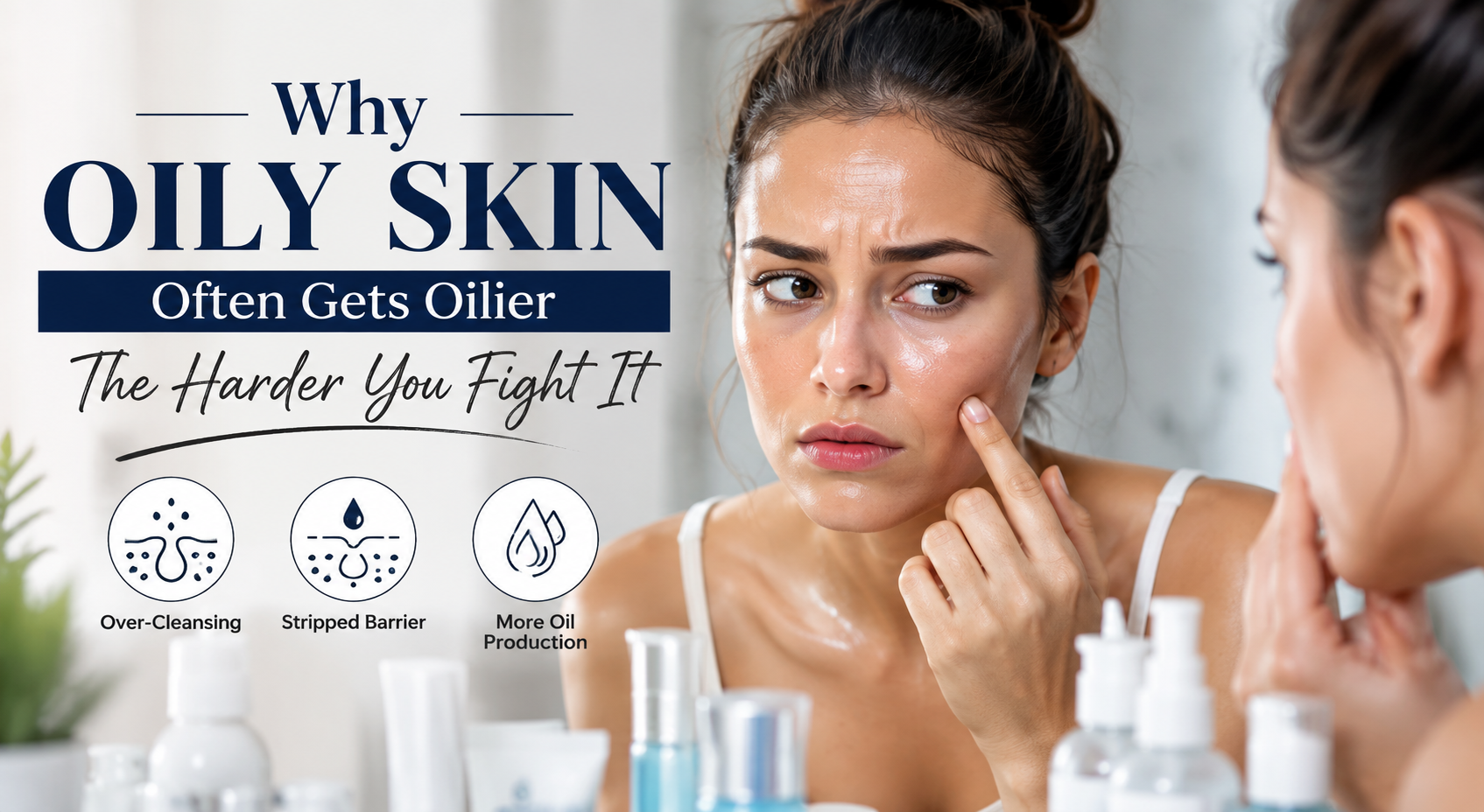 Why Oily Skin Often Gets Oilier The Harder You Fight It