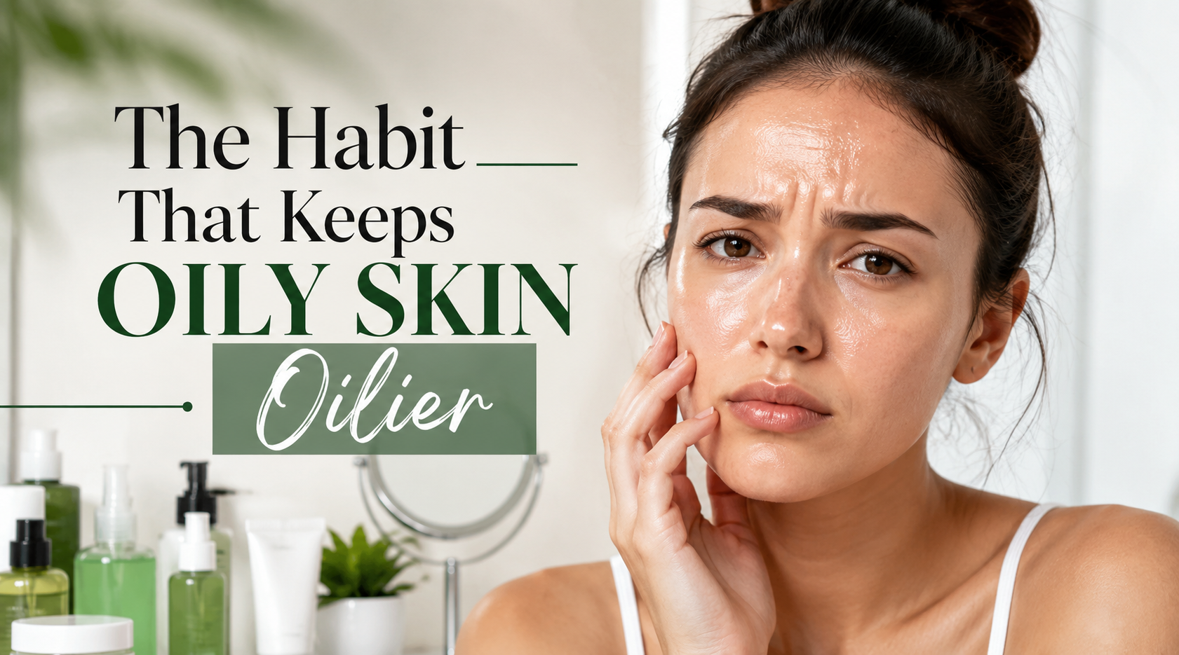 The Habit That Keeps Oily Skin Oilier